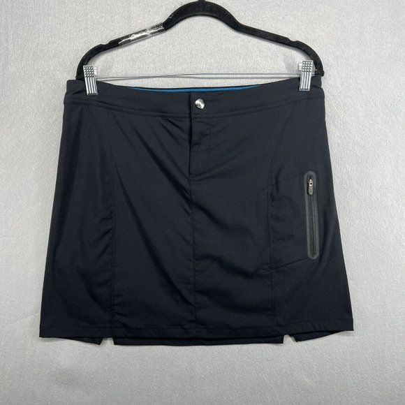 Columbia Pants - Columbia Skort Womens 12/44 Black Just Right Omni-Shade Shield Hiking Drawstring